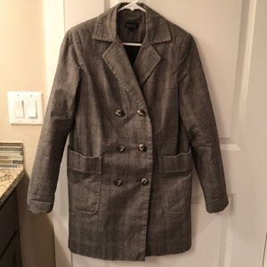 Topshop plaid coat